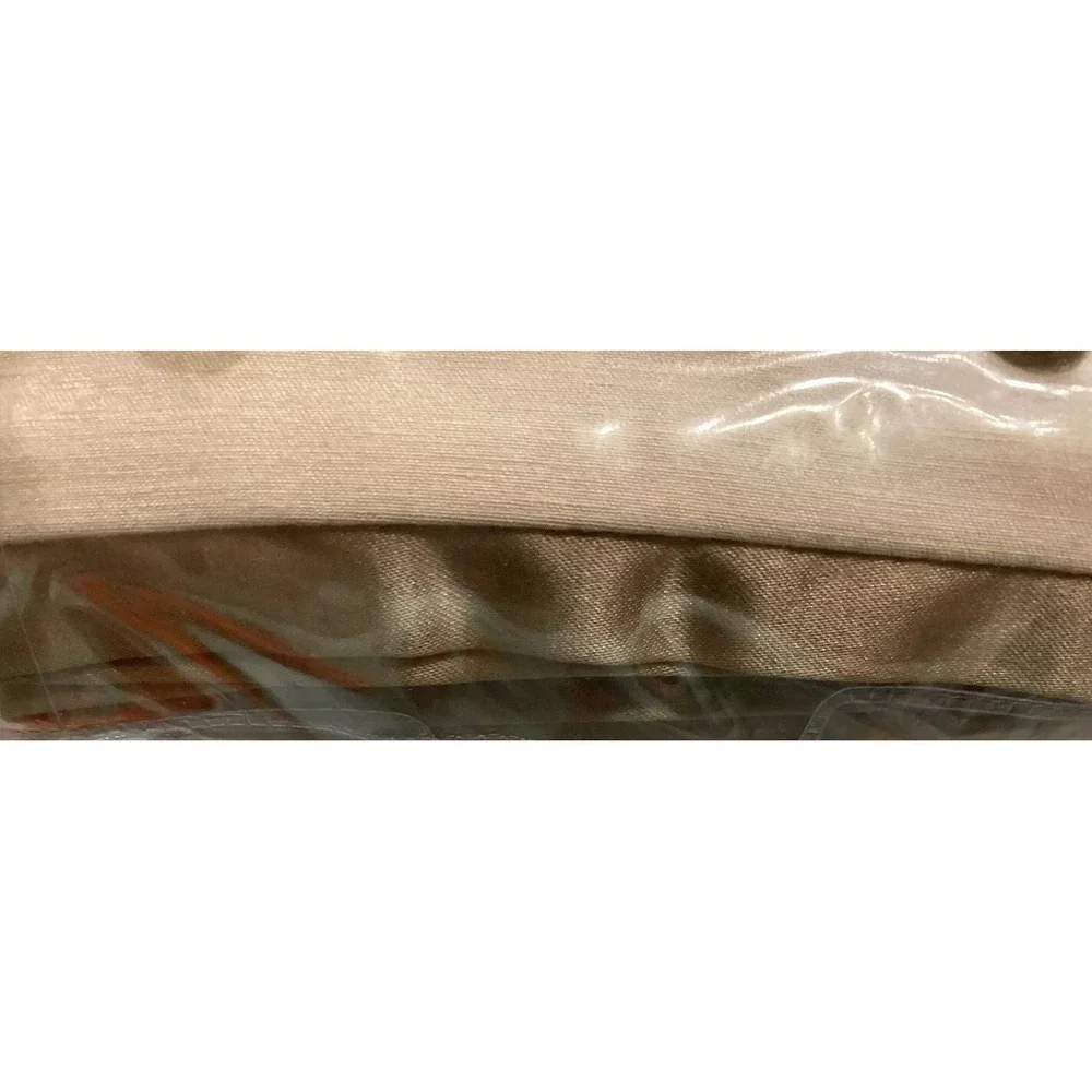 New Hotel Collection Beige Bold Stripe Euro sham(1 sham) Rayon Blend 26 X 26‎